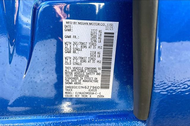 New 2026 Nissan Frontier Pro-X w/ Pro-X Convenience Package image 16