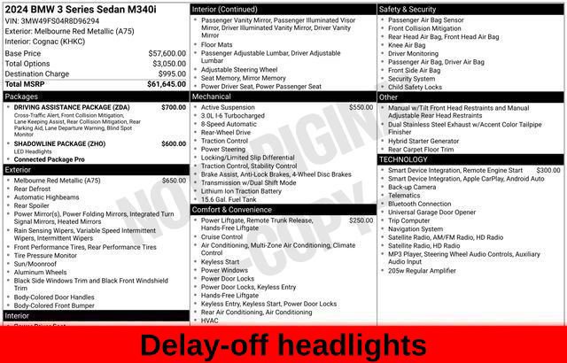 Used 2024 BMW M340i w/ Driving Assistance Package RWD image 71