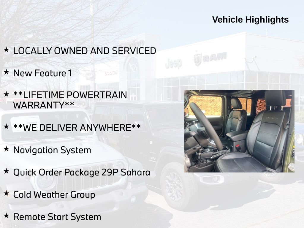 Used 2023 Jeep Wrangler Unlimited Sahara w/ Cold Weather Group AWD/4WD image 5