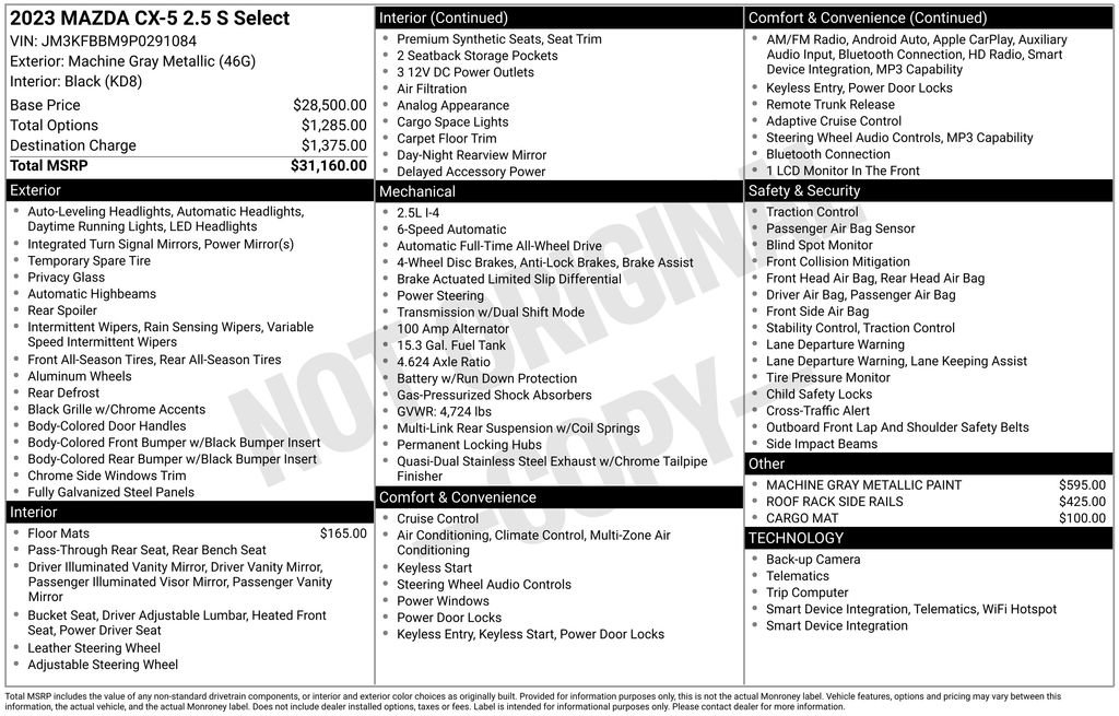 Certified 2023 MAZDA CX-5 AWD 2.5 S w/ Select Package image 40