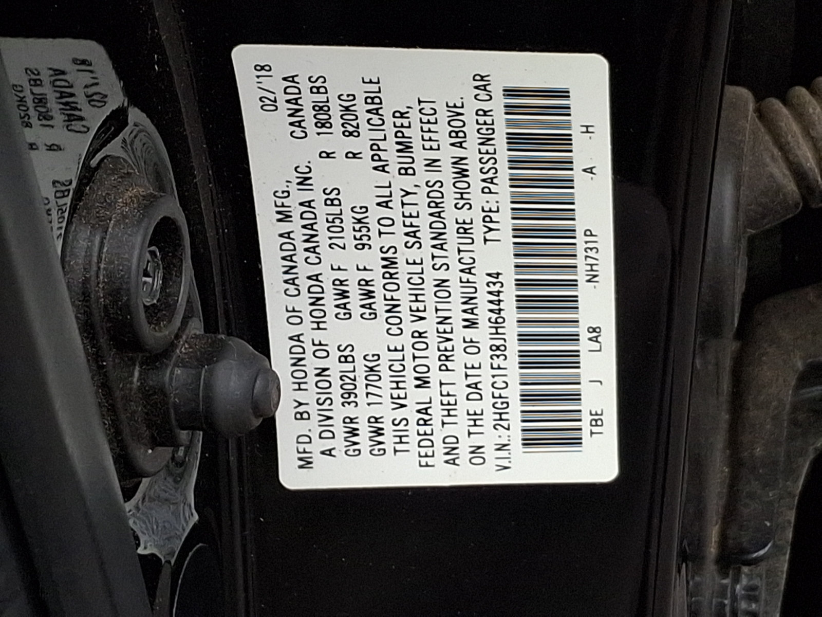 Used 2018 Honda Civic EX-T image 27