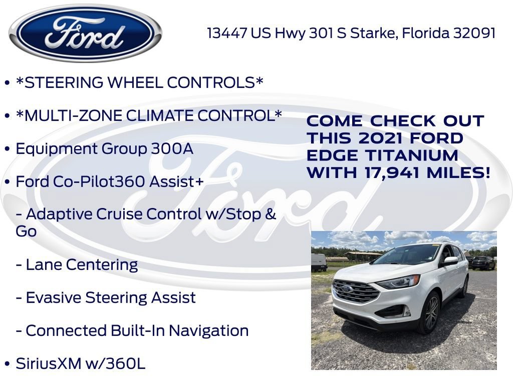 Certified 2021 Ford Edge Titanium FWD image 17