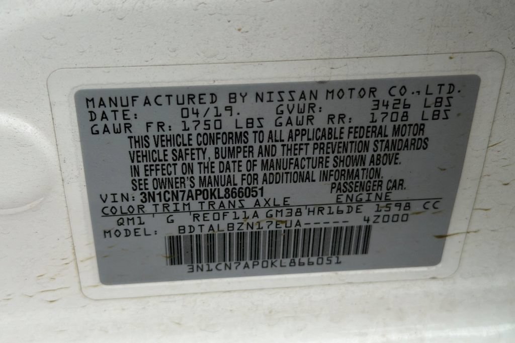 Used 2019 Nissan Versa SV FWD image 23