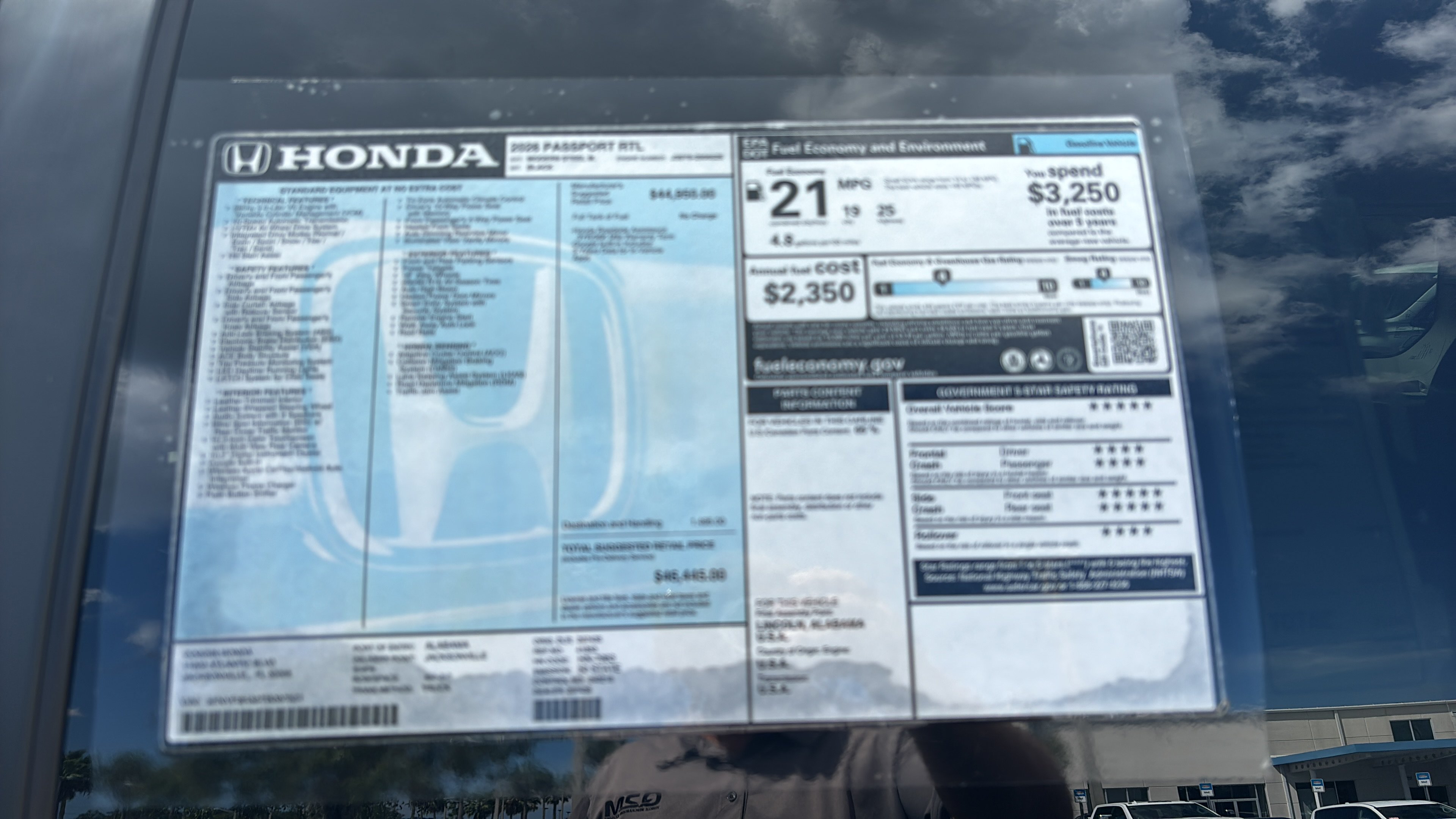 New 2026 Honda Passport RTL image 12