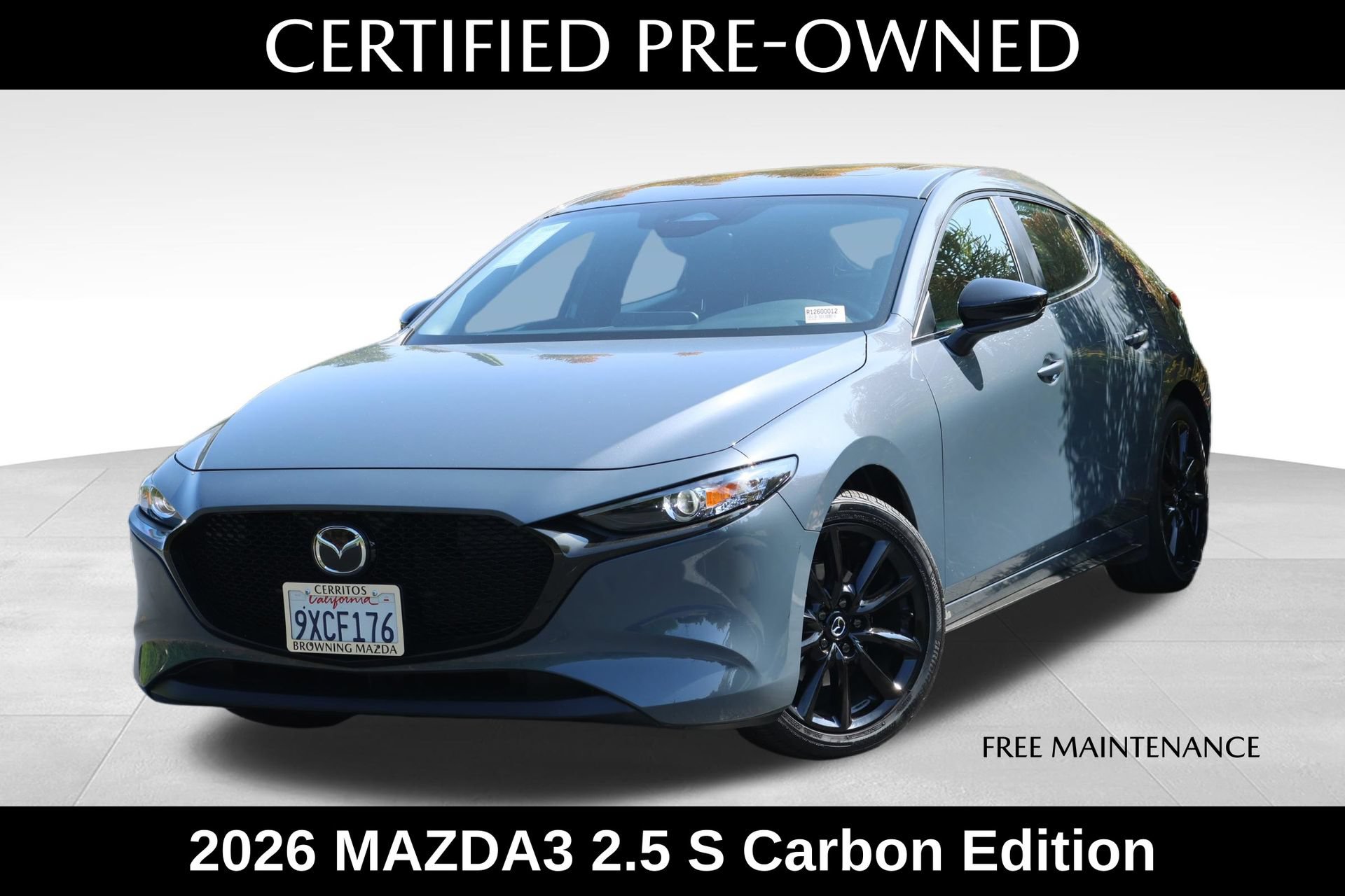 Certified 2026 MAZDA MAZDA3 Carbon AWD/4WD image 1