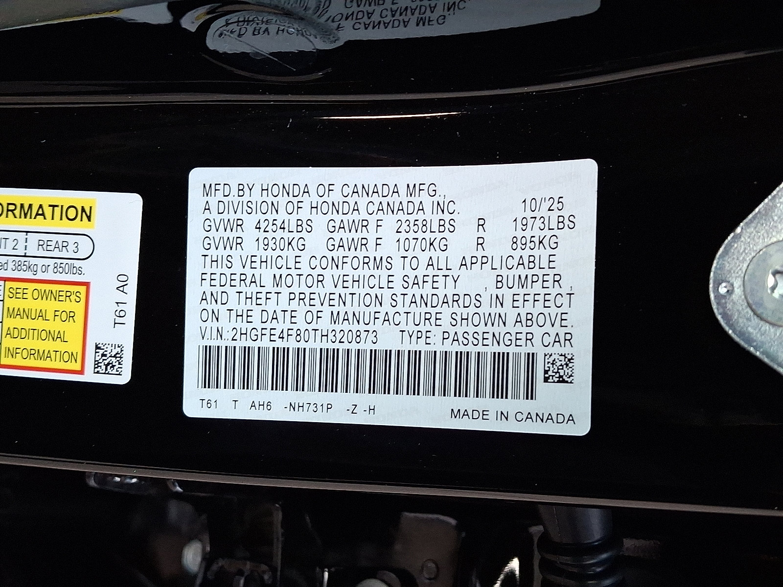 New 2026 Honda Civic Sport image 10