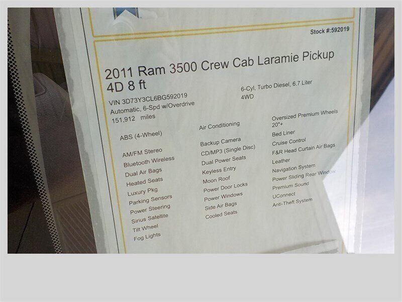 Used 2011 RAM 3500 Laramie w/ Cold Weather Group AWD/4WD image 15