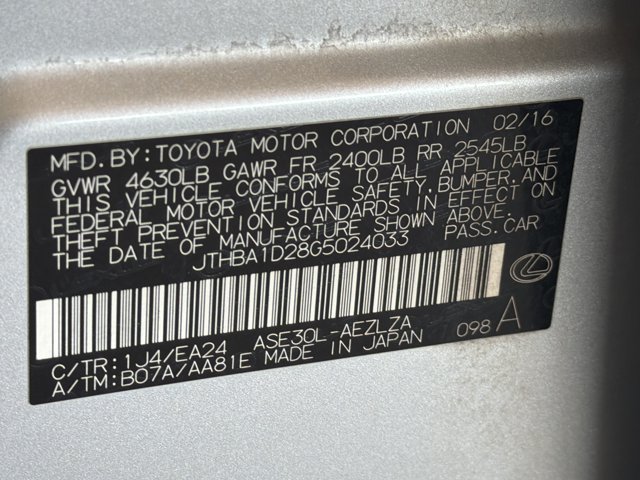 Used 2016 Lexus IS 200t w/ Premium Package RWD image 29