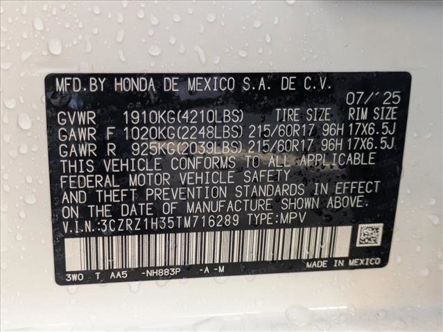 New 2026 Honda HR-V LX image 17