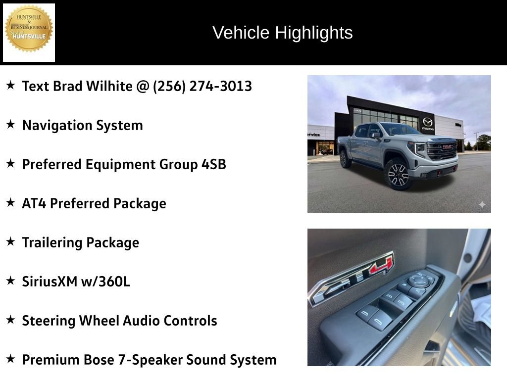 Used 2024 GMC Sierra 1500 AT4 w/ AT4 Preferred Package image 6