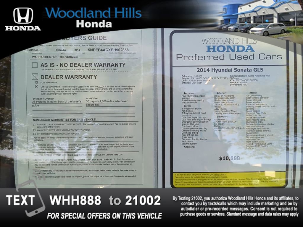 Used 2014 Hyundai Sonata GLS image 26