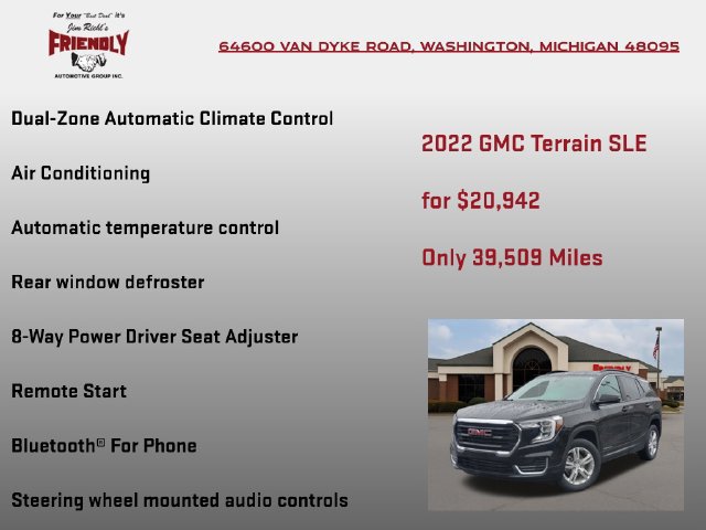 Used 2022 GMC Terrain SLE w/ Driver Convenience Package AWD/4WD image 20