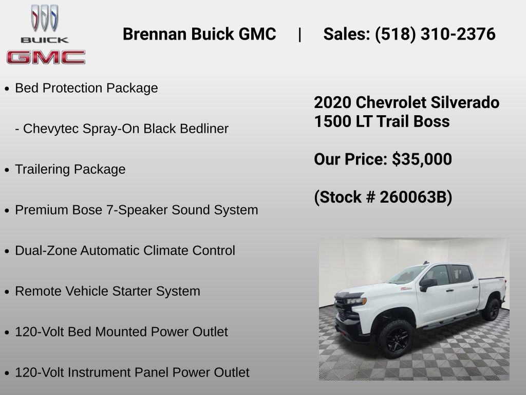 Certified 2020 Chevrolet Silverado 1500 LT Trail Boss AWD/4WD image 24