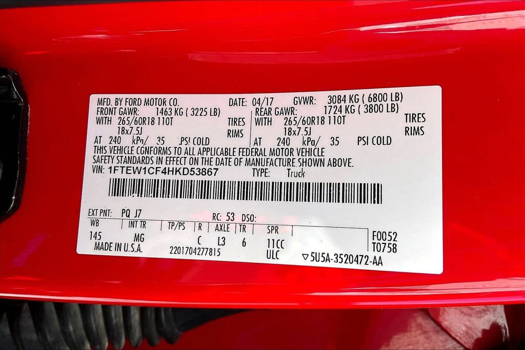 Used 2017 Ford F150 XLT w/ Equipment Group 301A Mid image 35