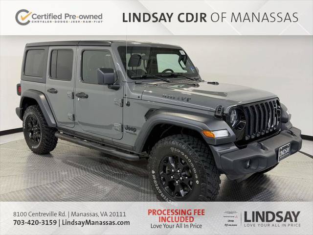Certified 2020 Jeep Wrangler Unlimited Sport AWD/4WD image 1