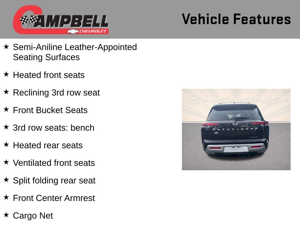 Used 2024 Nissan Pathfinder Platinum w/ Cargo Package image 16