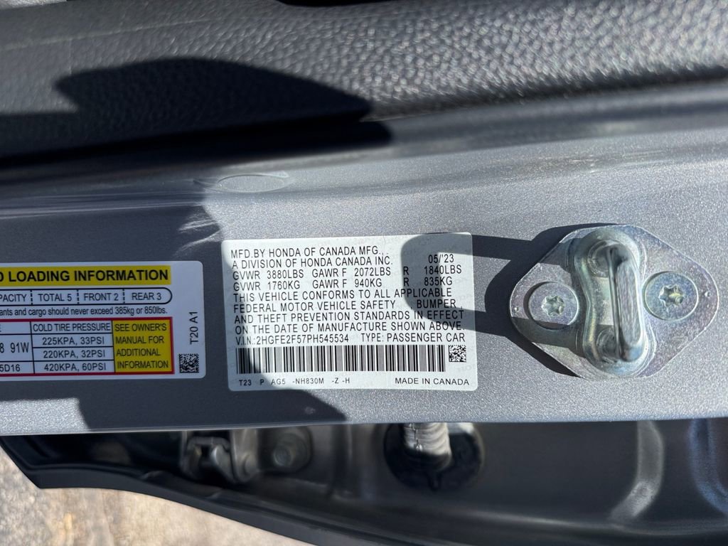 Certified 2023 Honda Civic Sport image 26