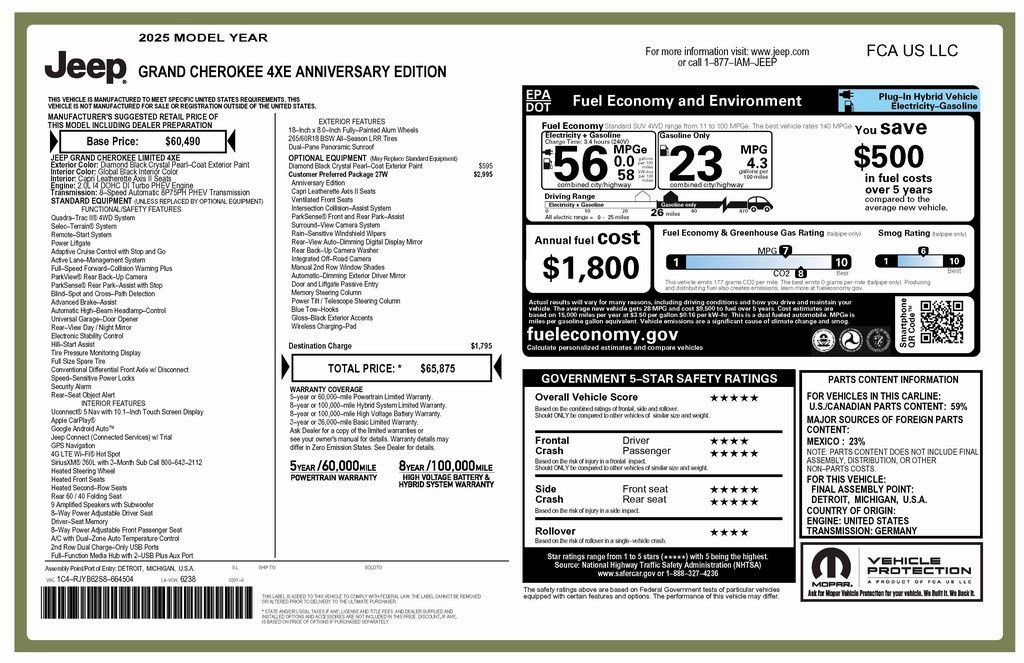 Used 2025 Jeep Grand Cherokee Limited 4xe image 4