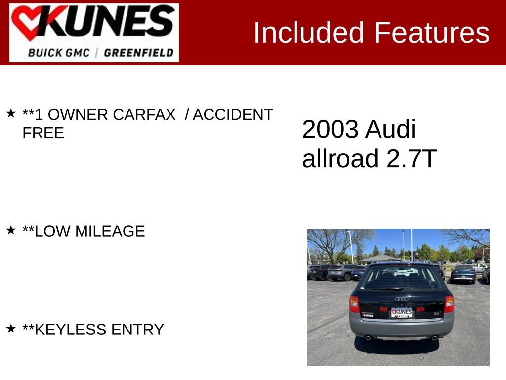 Used 2003 Audi allroad 2.7T AWD/4WD image 3