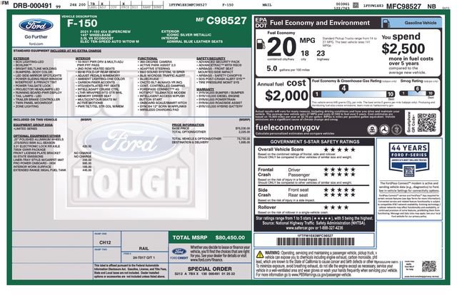 Used 2021 Ford F150 Limited AWD/4WD image 4