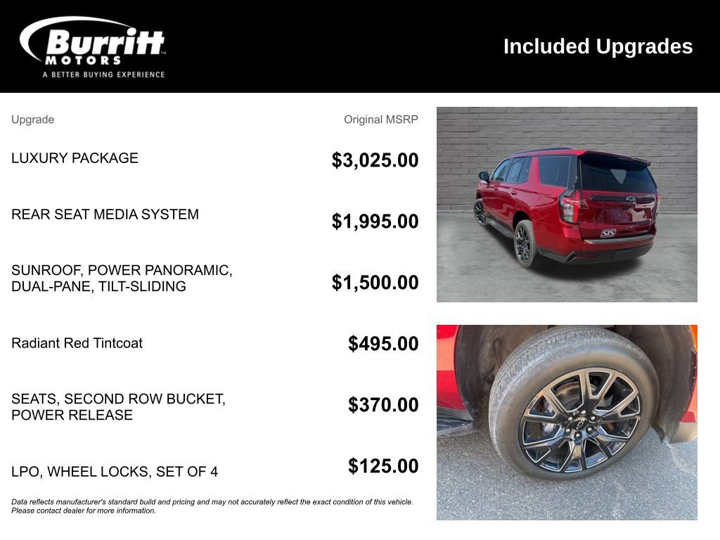 Used 2024 Chevrolet Tahoe RST w/ Luxury Package AWD/4WD image 3