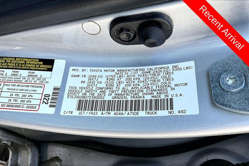 Used 2007 Toyota Tacoma PreRunner RWD image 9