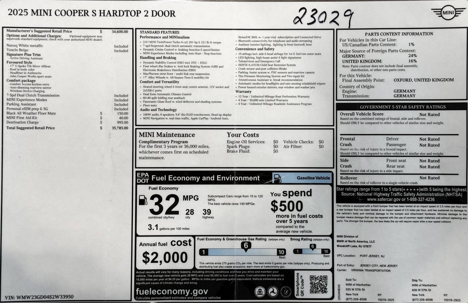 Used 2025 MINI Cooper S image 2
