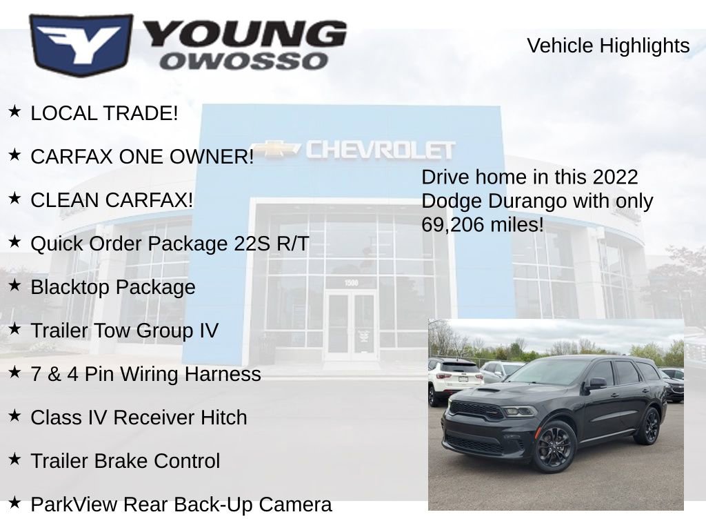 Used 2022 Dodge Durango R/T w/ Blacktop Package AWD/4WD image 8