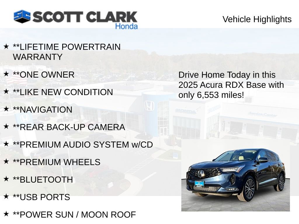 Used 2025 Acura RDX SH-AWD w/ Advance Package image 11