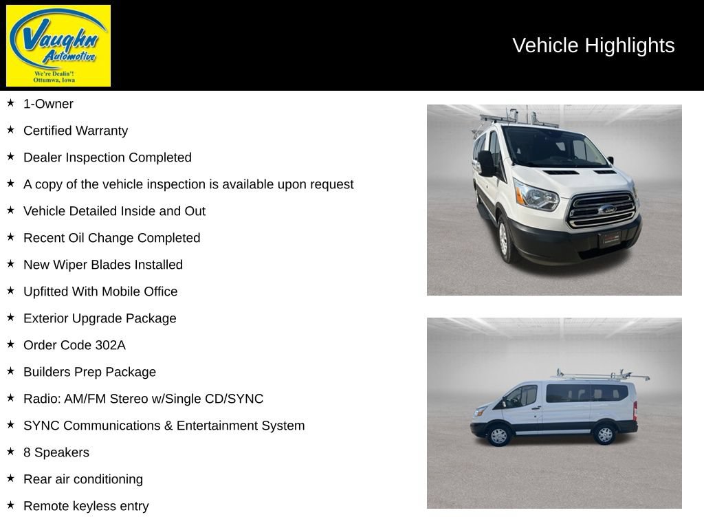 Used 2019 Ford Transit 150 XLT RWD image 2