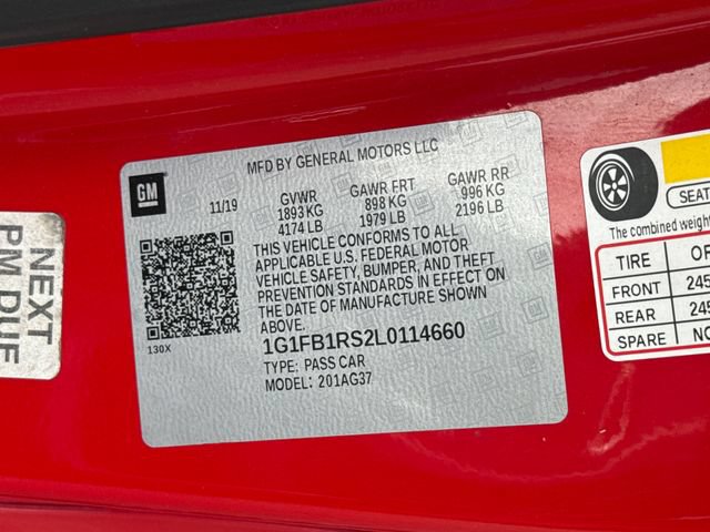 Used 2020 Chevrolet Camaro LT RWD image 31