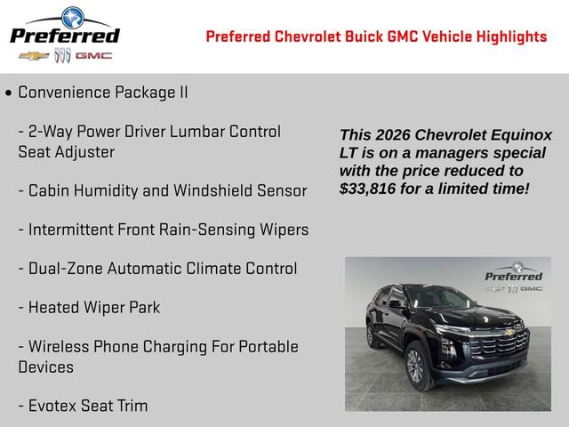 Used 2026 Chevrolet Equinox LT w/ Convenience Package II image 4