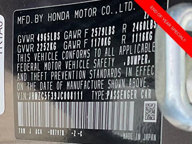 Used 2018 Honda Clarity Touring image 21