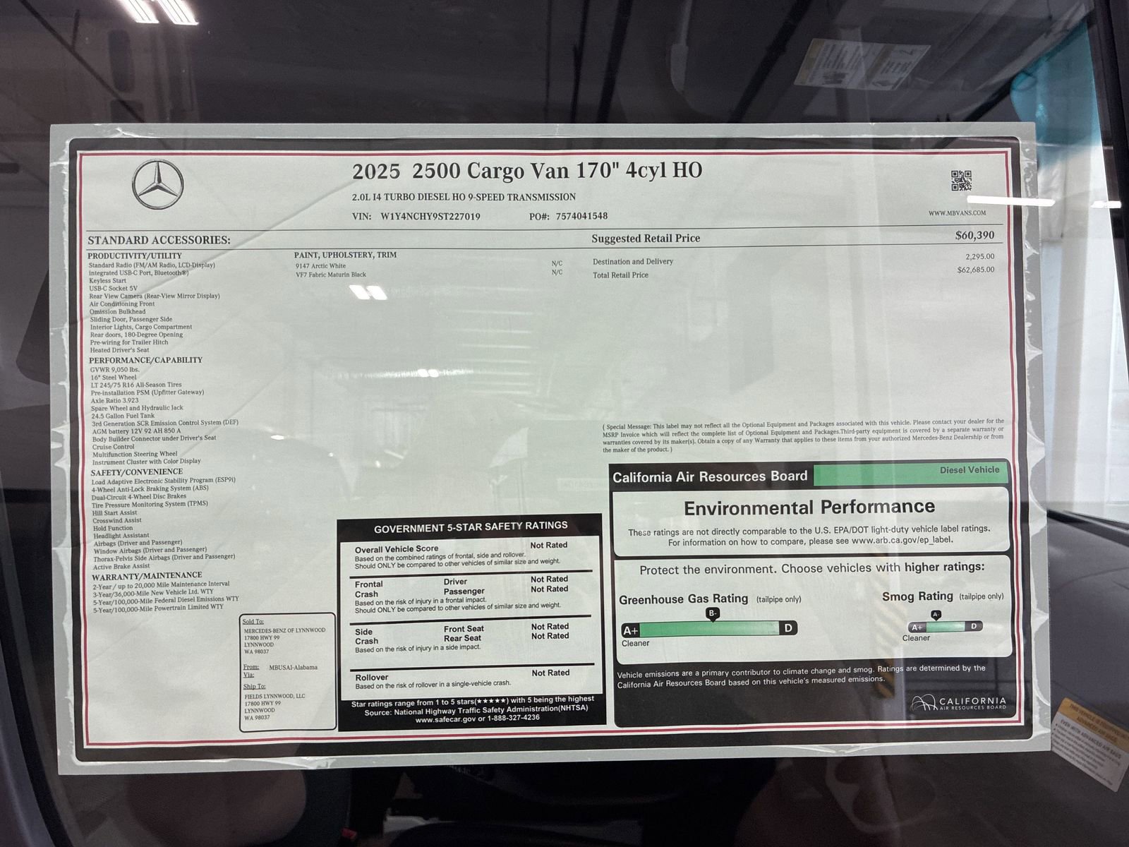 New 2025 Mercedes-Benz Sprinter 2500 image 18