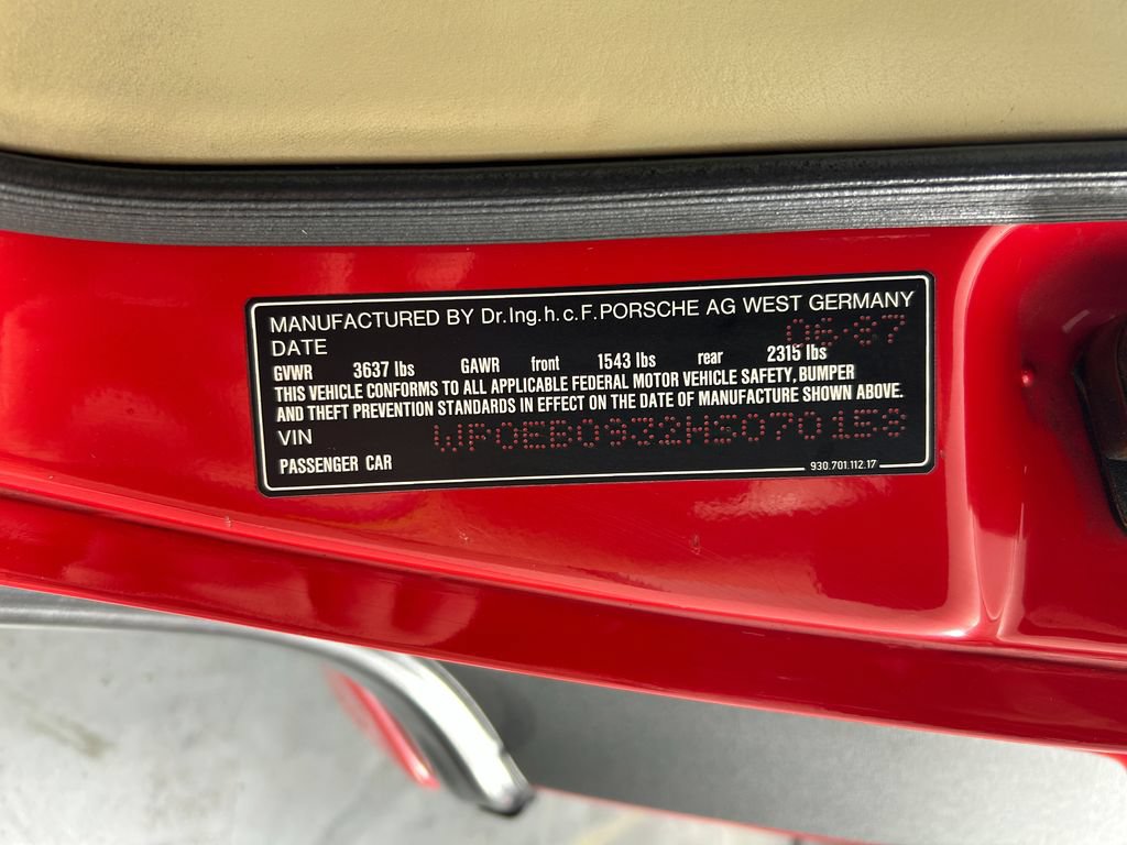 Used 1987 Porsche 911 Carrera RWD image 31
