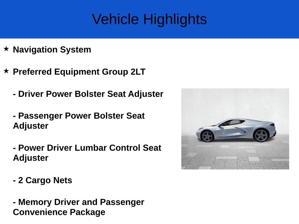 New 2026 Chevrolet Corvette Stingray Preferred Cpe w/ 2LT RWD image 2
