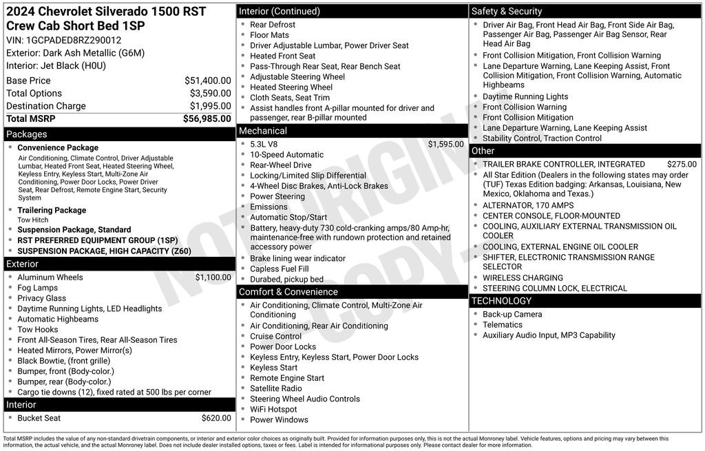 Used 2024 Chevrolet Silverado 1500 RST RWD image 6