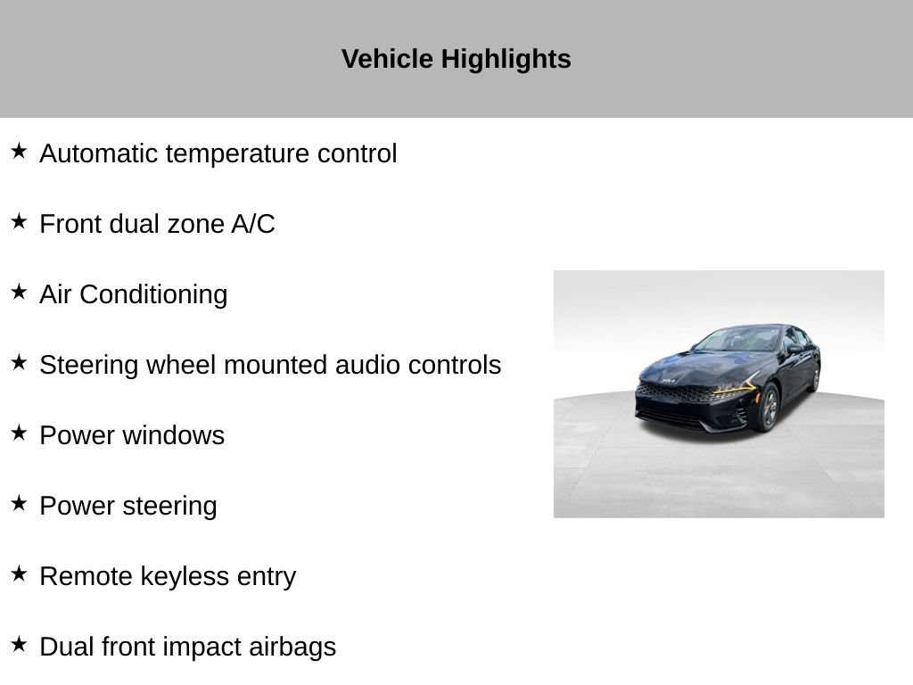 Certified 2022 Kia K5 LX FWD image 19