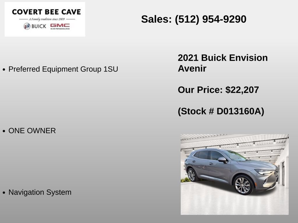 Used 2021 Buick Envision Avenir FWD image 7