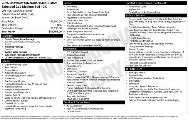 Certified 2025 Chevrolet Silverado 1500 Custom image 32