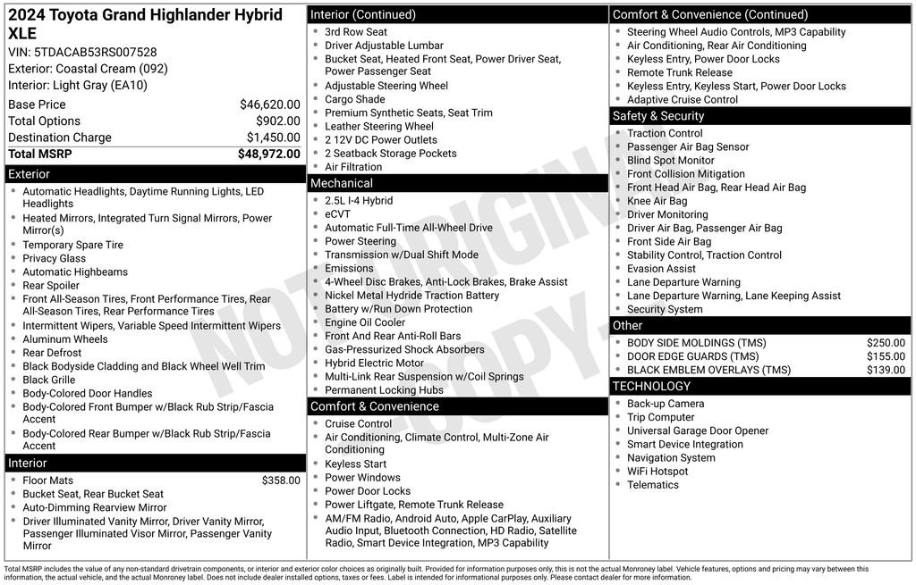 Used 2024 Toyota Grand Highlander XLE image 35