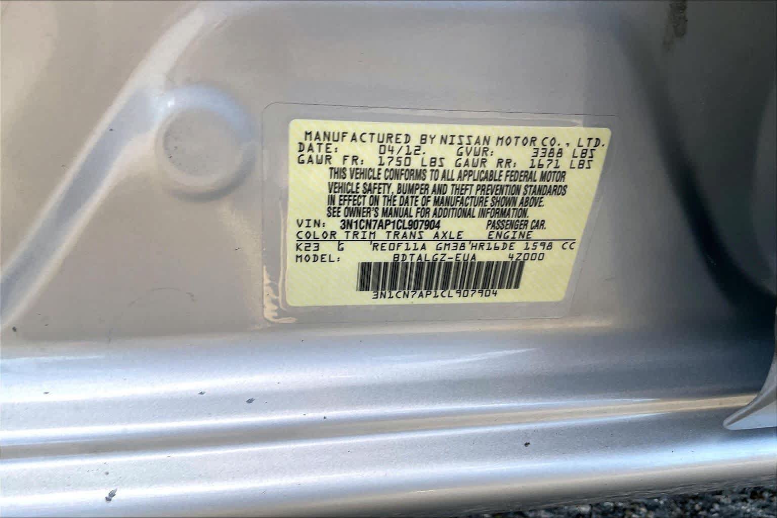 Used 2012 Nissan Versa FWD image 29