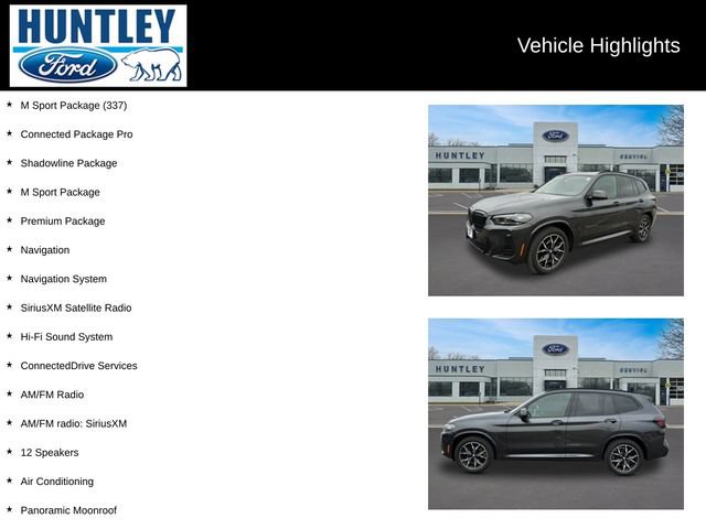 Used 2023 BMW X3 xDrive30i w/ M Sport Package AWD/4WD image 2