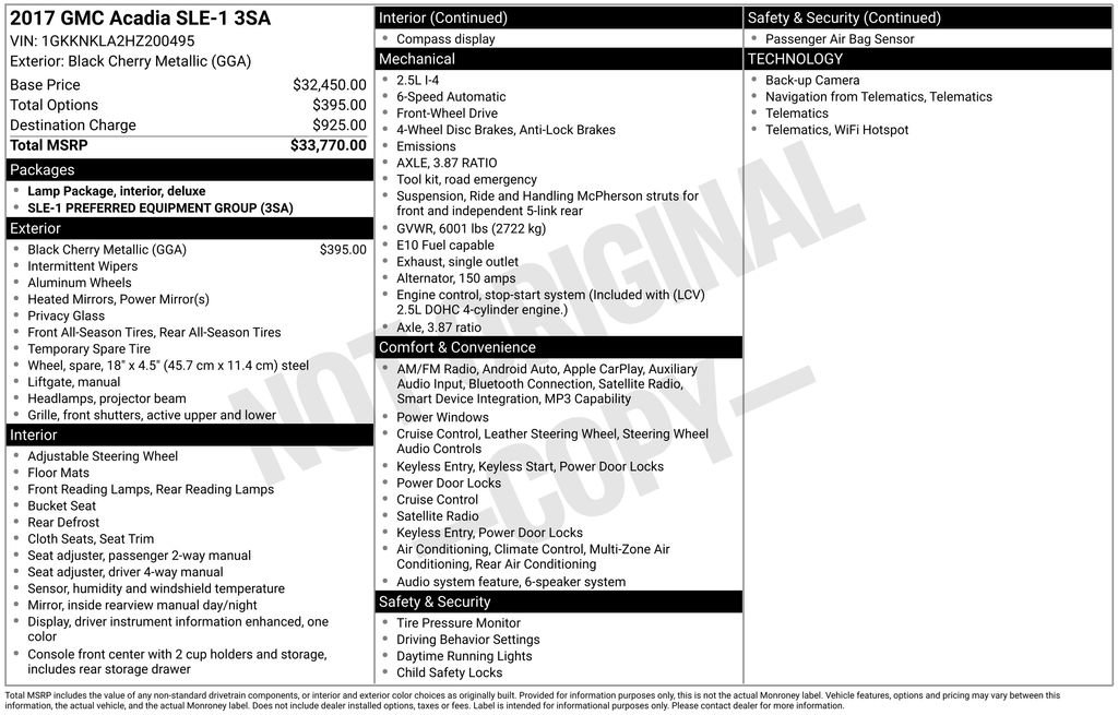 Used 2017 GMC Acadia SLE image 6