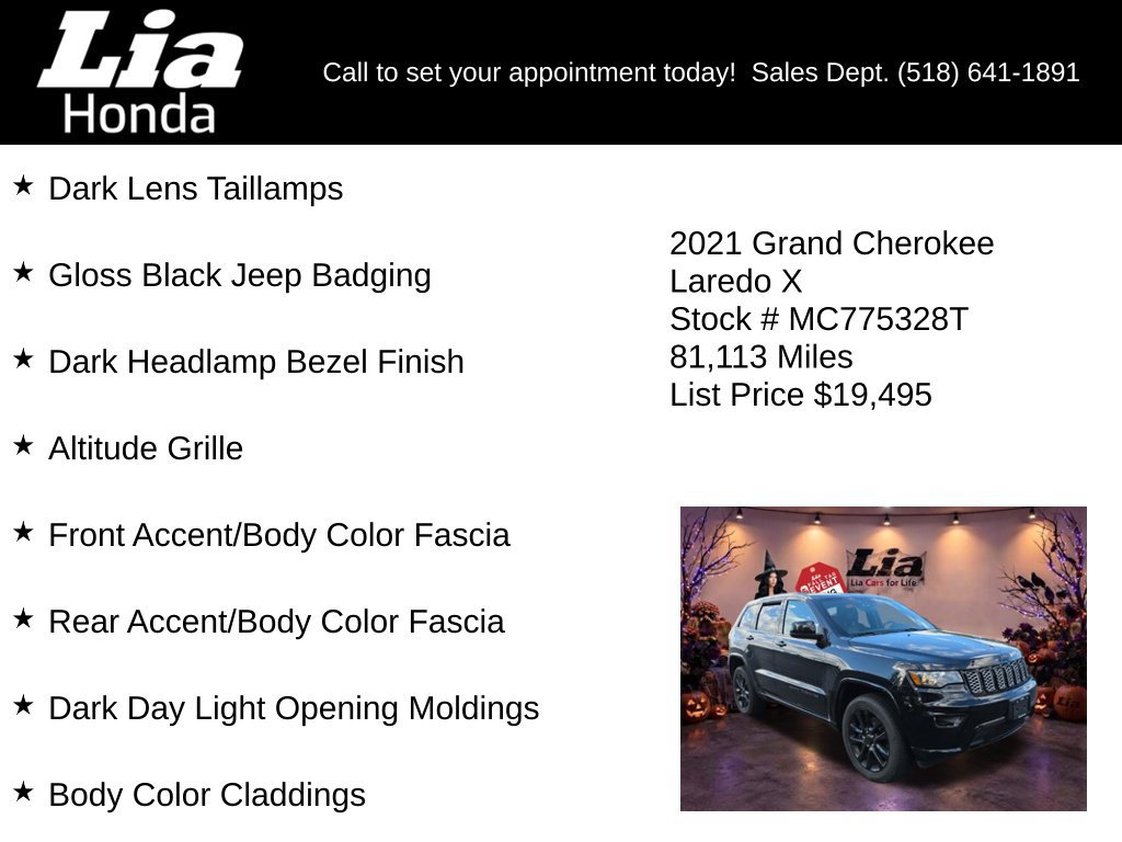 Used 2021 Jeep Grand Cherokee Laredo X AWD/4WD image 10