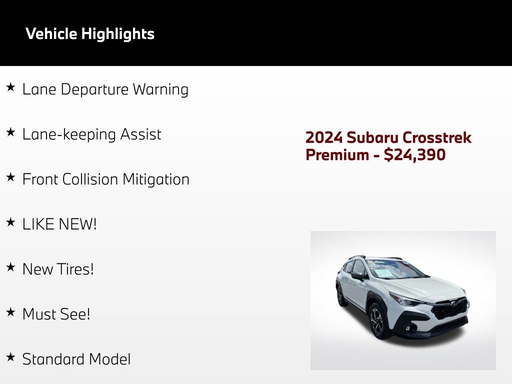Used 2024 Subaru Crosstrek 2.0i Premium AWD/4WD image 61