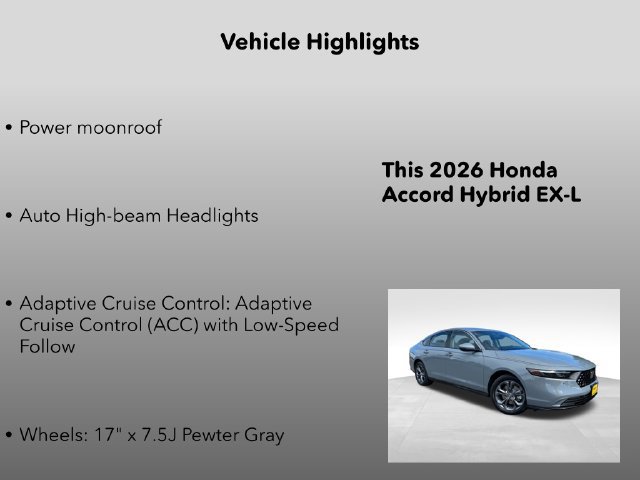 New 2026 Honda Accord EX-L image 5