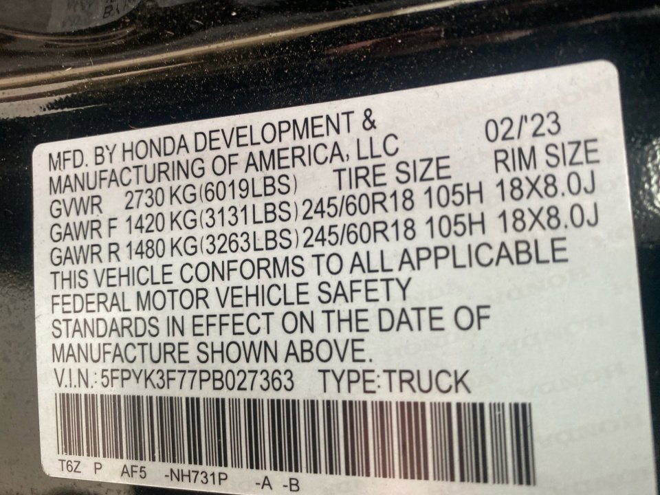 Certified 2023 Honda Ridgeline RTL-E image 39