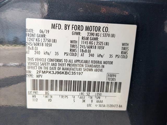 Used 2019 Ford Edge SEL w/ Equipment Group 201A FWD image 17