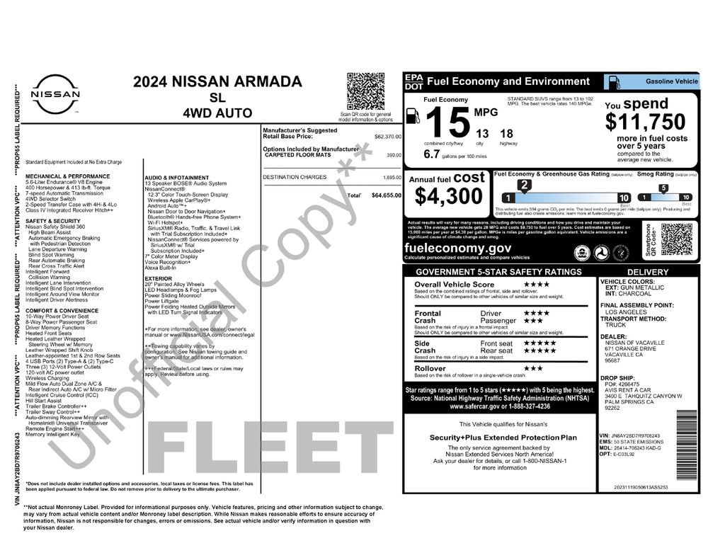 Used 2024 Nissan Armada SL image 64